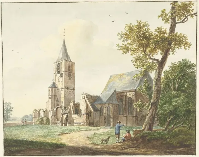 Framed Print : Warmond Church, 1786-1839. Creator: Pieter Gerardus van Os Framed Print : Warmond Church, 1786-1839. Creator: Pieter Gerardus van Os