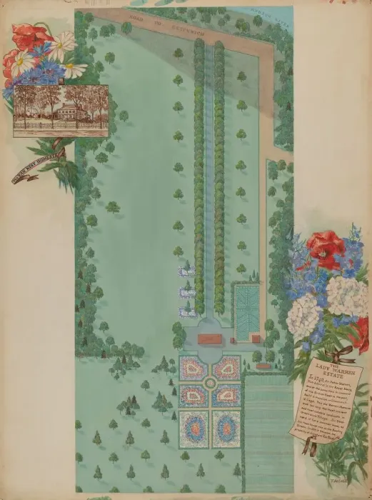 Framed Print : Warren Estate, c. 1936. Creator: Tabea Hosier Framed Print : Warren Estate, c. 1936. Creator: Tabea Hosier
