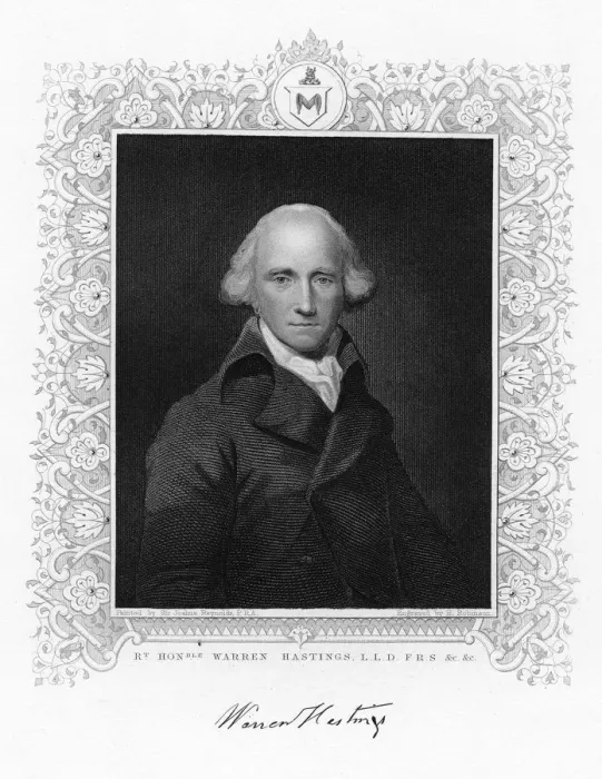 Framed Print : Warren Hastings, the first governor-general of British India, 19th century. Artist: H Robinson Framed Print : Warren Hastings, the first governor-general of British India, 19th century. Artist: H Robinson