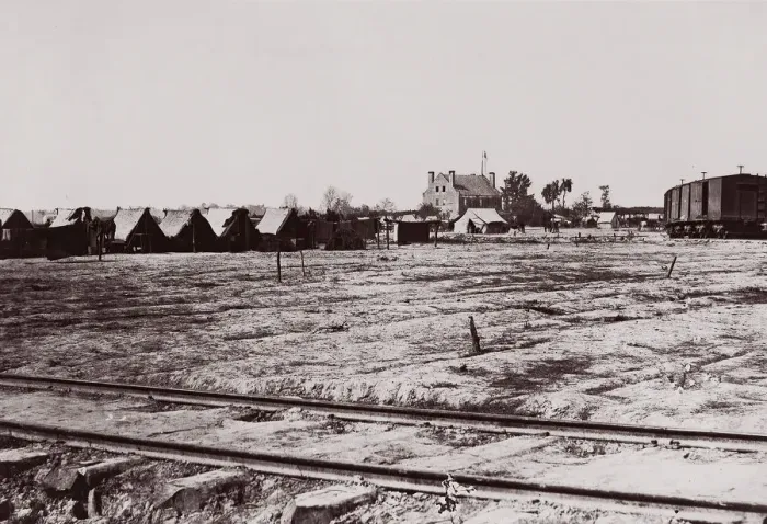 Framed Print : Warren Station, Virginia, 1861-65. Creator: Tim O Sullivan Framed Print : Warren Station, Virginia, 1861-65. Creator: Tim O Sullivan