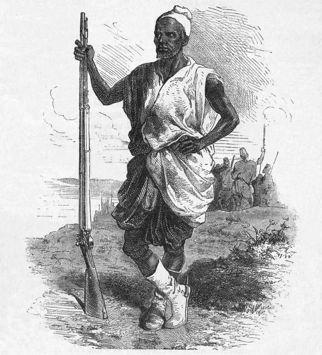Framed Print : Warrior of Elmina, c1880 Framed Print : Warrior of Elmina, c1880