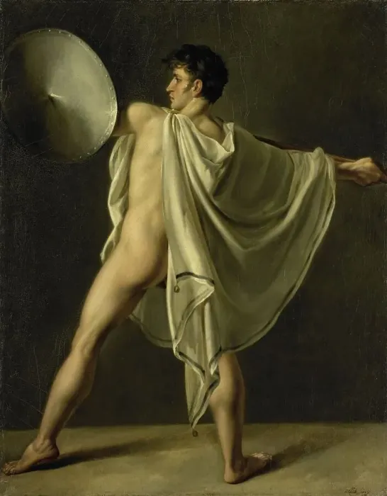 Framed Print : Warrior with Lance and Shield, 1808. Creator: Joannes Echarcus Carolus Alberti Framed Print : Warrior with Lance and Shield, 1808. Creator: Joannes Echarcus Carolus Alberti