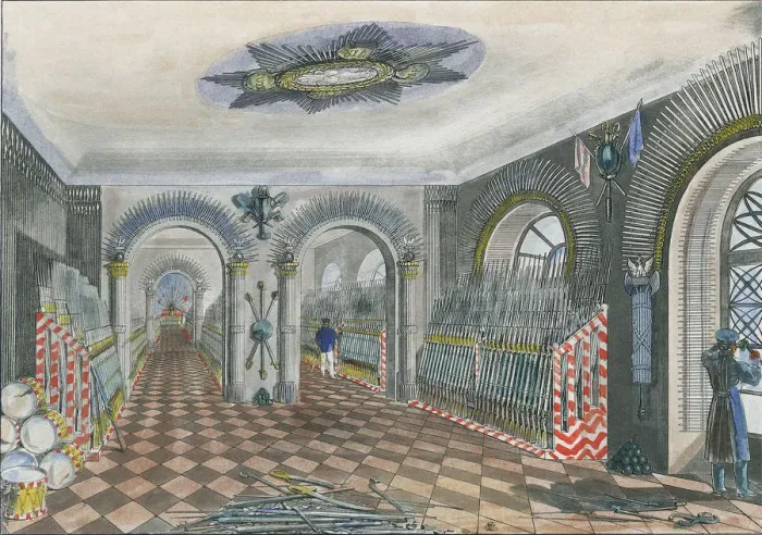 Framed Print : The Warsaw Arsenal. Armory of the infantry, 1829