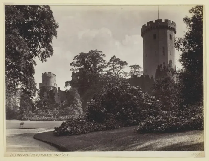 Framed Print : Warwick Castle, from the Outer Court, 1860 / 94. Creator: Francis Bedford Framed Print : Warwick Castle, from the Outer Court, 1860 / 94. Creator: Francis Bedford