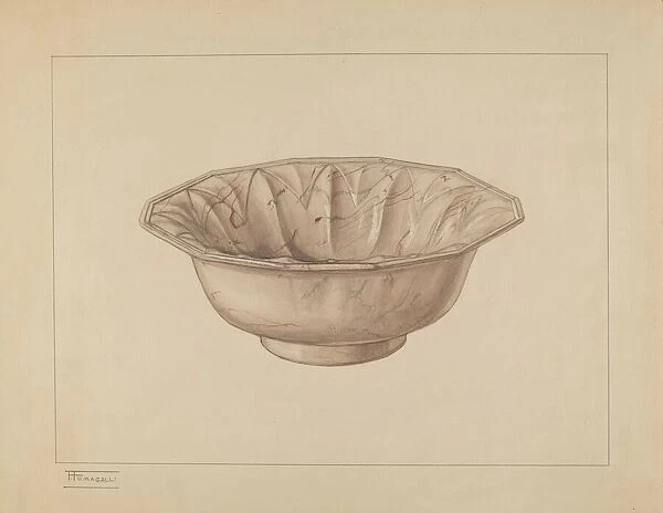 Wash Bowl, c. 1937. Creator: Frank Fumagalli