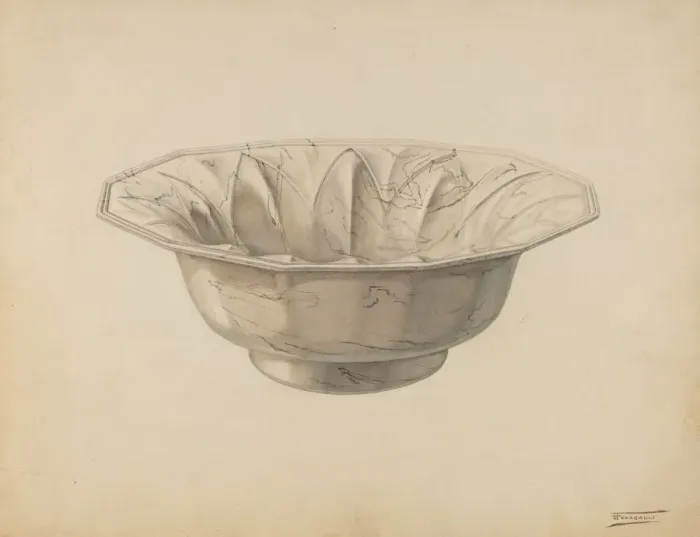 Framed Print : Wash Bowl, c. 1938. Creator: Frank Fumagalli Framed Print : Wash Bowl, c. 1938. Creator: Frank Fumagalli