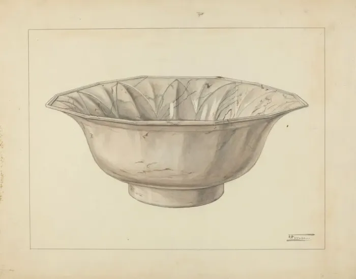 Framed Print : Wash Bowl, c. 1953. Creator: Frank Fumagalli Framed Print : Wash Bowl, c. 1953. Creator: Frank Fumagalli