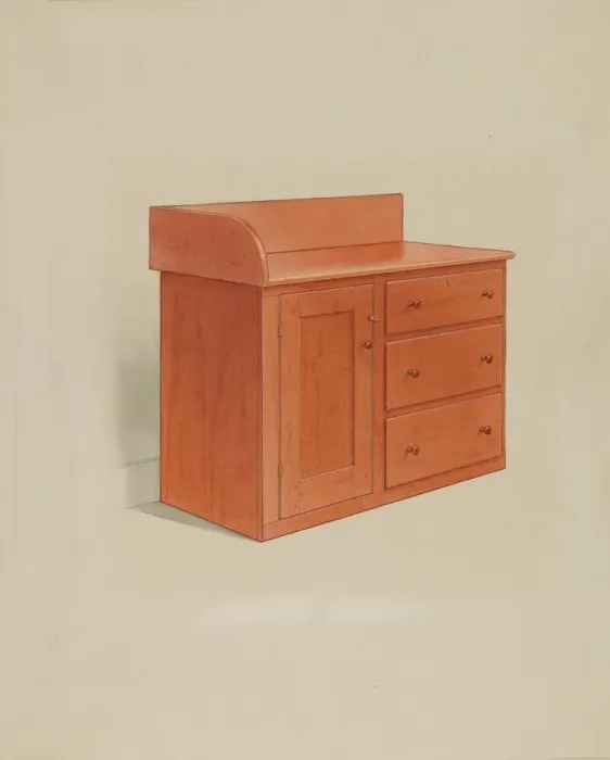 Framed Print : Wash Chest, 1935 / 1942. Creator: Alfred H. Smith Framed Print : Wash Chest, 1935 / 1942. Creator: Alfred H. Smith