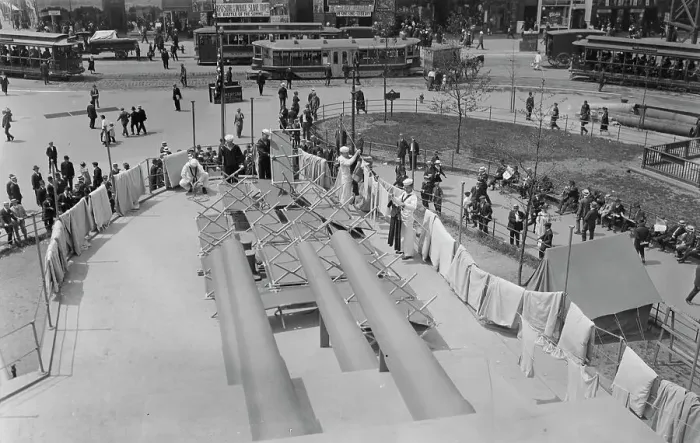 Framed Print : Wash day on U.S.S. Recruit, between c1915 and c1920. Creator: Bain News Service Framed Print : Wash day on U.S.S. Recruit, between c1915 and c1920. Creator: Bain News Service