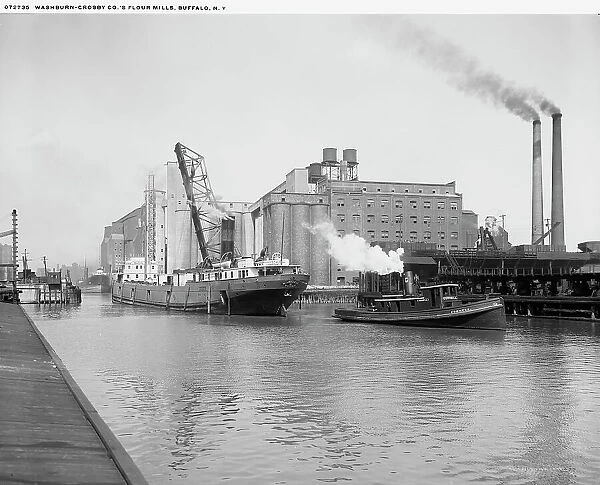 Washburn-Crosby Co.'s flour mills, Buffalo, N.Y. c.between 1910 and 1920. Creator: William H. Jackson