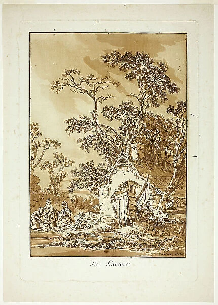 The Washerwomen, 1771. Creator: Jean Baptiste Le Prince