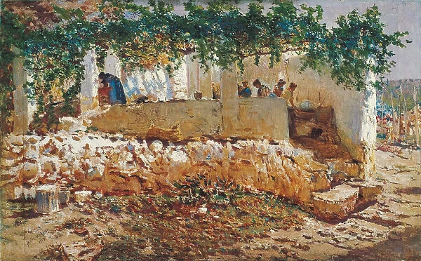 Washerwomen. Artist: Munoz Degrain, Antonio (1840-1924)