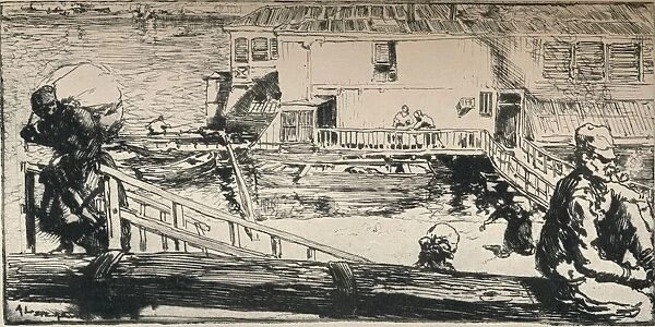 Washing Boat, 1915. Artist: Auguste Lepere