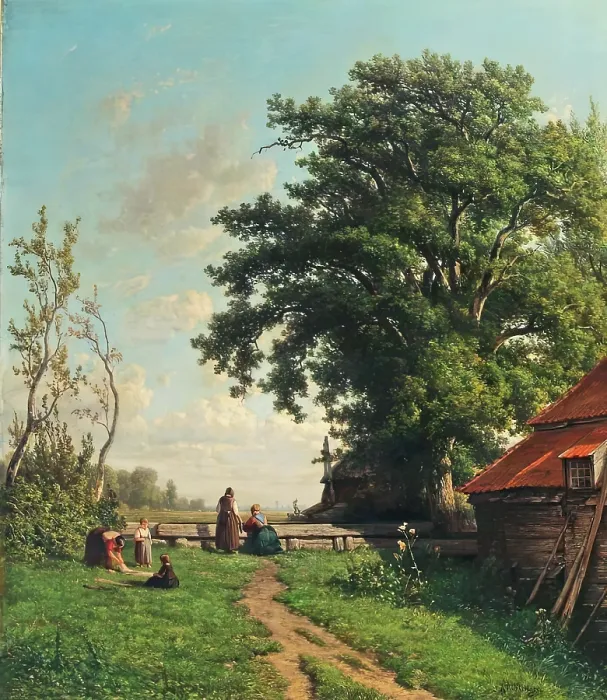 Framed Print : Washing Day. Creator: Gerrit Alexander Godart Filip Mollinger Framed Print : Washing Day. Creator: Gerrit Alexander Godart Filip Mollinger
