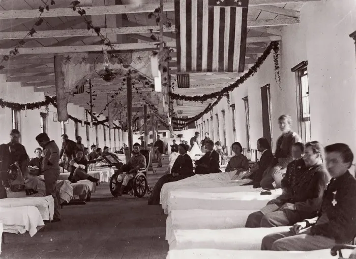 Framed Print : Washington. Armory Square Hospital, 1861-65. Creator: Unknown Framed Print : Washington. Armory Square Hospital, 1861-65. Creator: Unknown