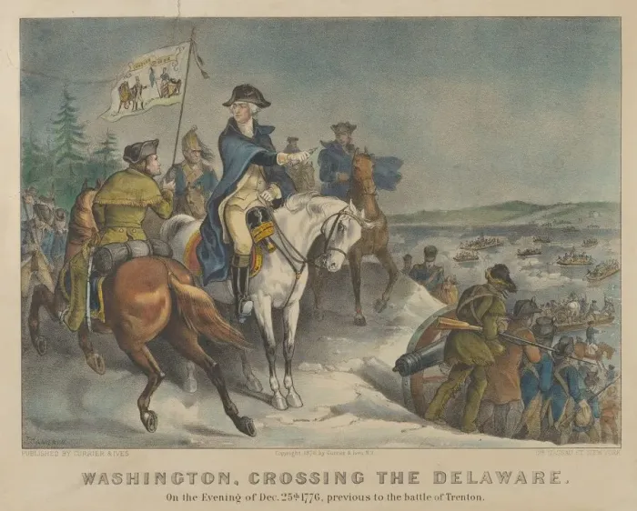 Framed Print : Washington, Crossing the Delaware-On the Evening of Dec Framed Print : Washington, Crossing the Delaware-On the Evening of Dec