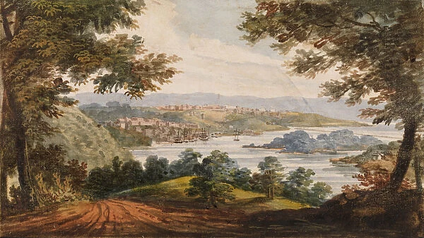 Washington and Georgetown from the Alexandria Road, 1811-ca. 1813. Creator: Pavel Petrovic Svin in