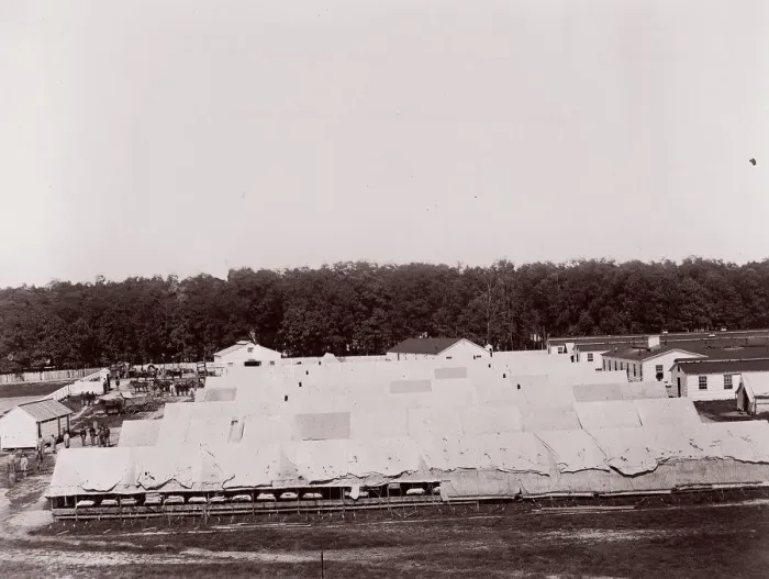 Framed Print : Washington. Harewood Hospital, 1861-65. Creator: Unknown Framed Print : Washington. Harewood Hospital, 1861-65. Creator: Unknown