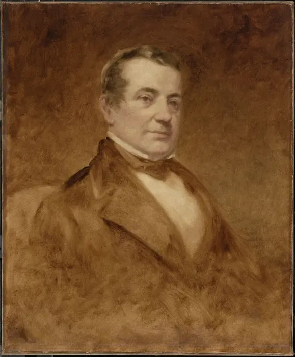 Framed Print : Washington Irving, 1860. Creator: Charles Loring Elliott Framed Print : Washington Irving, 1860. Creator: Charles Loring Elliott