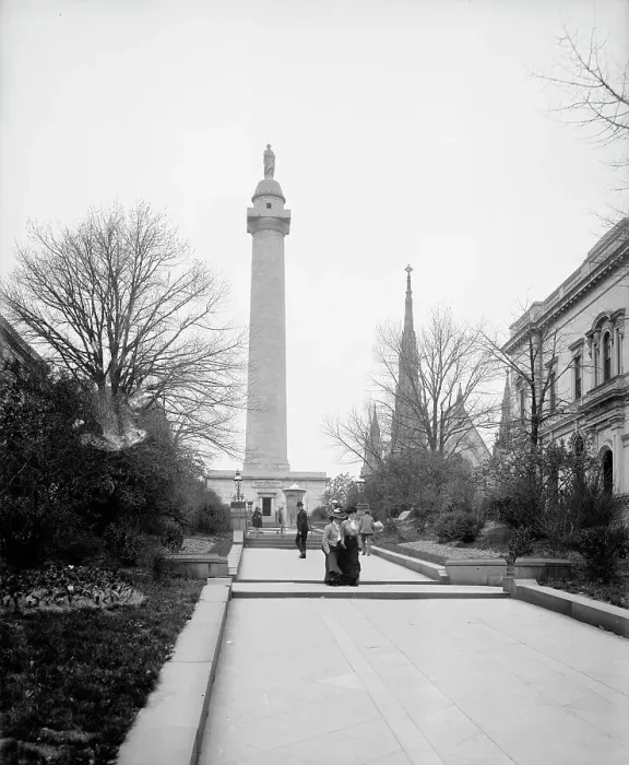 Framed Print : Washington Monument, Baltimore, Md. 1902. Creator: Unknown Framed Print : Washington Monument, Baltimore, Md. 1902. Creator: Unknown