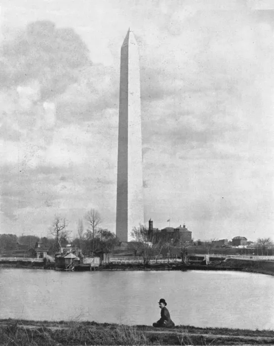 Framed Print : Washington Monument, Washington DC, USA, c1900. Creator: Unknown Framed Print : Washington Monument, Washington DC, USA, c1900. Creator: Unknown