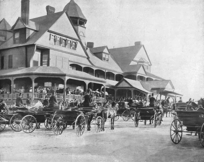 Framed Print : Washington Park Club, Chicago, Illinois, USA, c1900. Creator: Unknown Framed Print : Washington Park Club, Chicago, Illinois, USA, c1900. Creator: Unknown