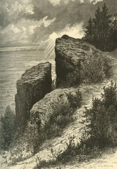 Framed Print : Washington Rock, 1874. Creator: A. Measom Framed Print : Washington Rock, 1874. Creator: A. Measom