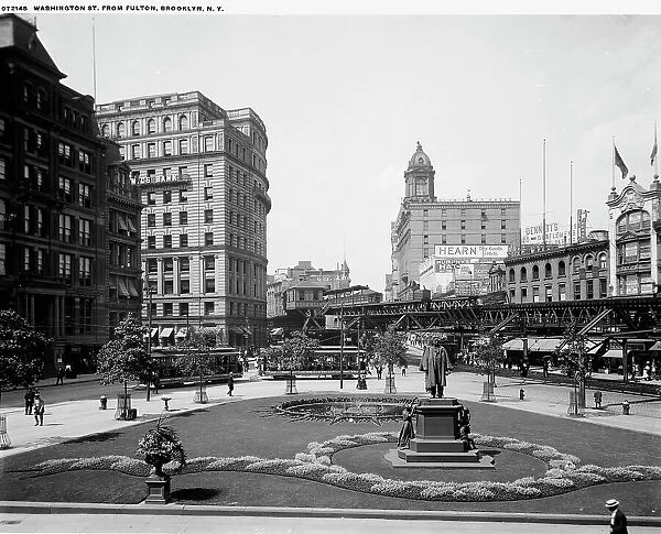 Washington St. from Fulton, Brooklyn, N.Y. between 1900 and 1920. Creator: Unknown