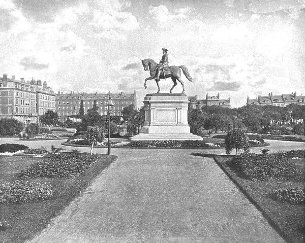 Washington Statue, Public Garden, Boston, USA, c1900. Creator: Unknown