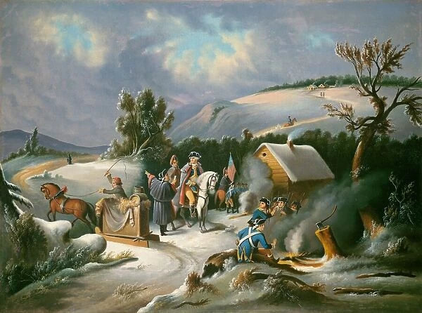 Washington at Valley Forge, mid 19th century. Creator: Unknown