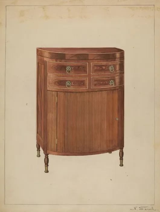 Framed Print : Washstand, c. 1936. Creator: Nicholas Gorid Framed Print : Washstand, c. 1936. Creator: Nicholas Gorid