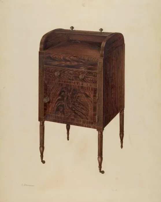 Framed Print : Washstand, c. 1939. Creator: Leo Drozdoff