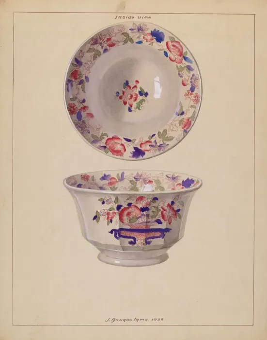 Framed Print : Waste Bowl, 1936. Creator: J. Howard Iams Framed Print : Waste Bowl, 1936. Creator: J. Howard Iams