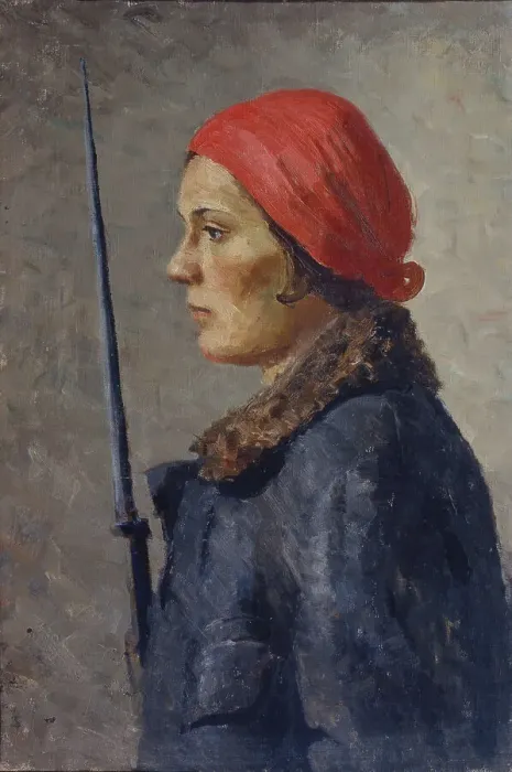Framed Print : On Watch, 1930s. Creator: Ryazhsky, Georgi Georgievich (1895-1952) Framed Print : On Watch, 1930s. Creator: Ryazhsky, Georgi Georgievich (1895-1952)