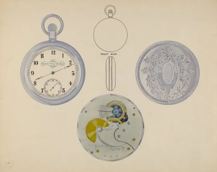 Framed Print : Watch, Dial and Frame, c. 1936. Creator: Harry G Aberdeen Framed Print : Watch, Dial and Frame, c. 1936. Creator: Harry G Aberdeen