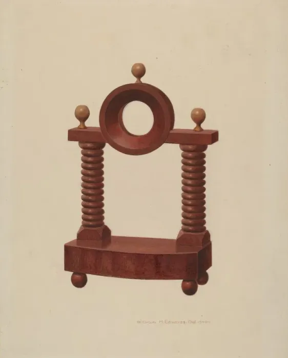 Framed Print : Watch Holder, c. 1939. Creator: William H Edwards Framed Print : Watch Holder, c. 1939. Creator: William H Edwards