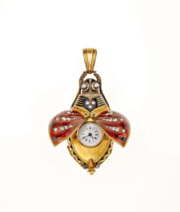 Framed Print : Watch (scarab beetle), about 1900. Creator: Unknown Framed Print : Watch (scarab beetle), about 1900. Creator: Unknown