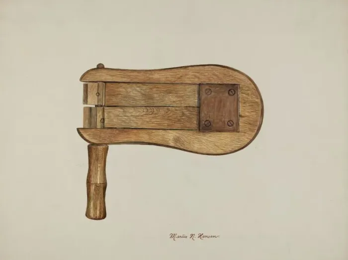 Framed Print : Watchmans Rattle, c. 1940. Creator: Marius Hansen Framed Print : Watchmans Rattle, c. 1940. Creator: Marius Hansen