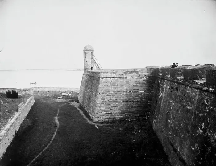Framed Print : Watchtower, Ft. Marion, between 1880 and 1897. Creator: William H. Jackson Framed Print : Watchtower, Ft. Marion, between 1880 and 1897. Creator: William H. Jackson