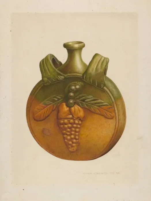 Framed Print : Water Bottle, c. 1939. Creator: William H Edwards Framed Print : Water Bottle, c. 1939. Creator: William H Edwards