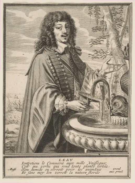 Framed Print : Water, ca. 1630. Creator: Abraham Bosse Framed Print : Water, ca. 1630. Creator: Abraham Bosse