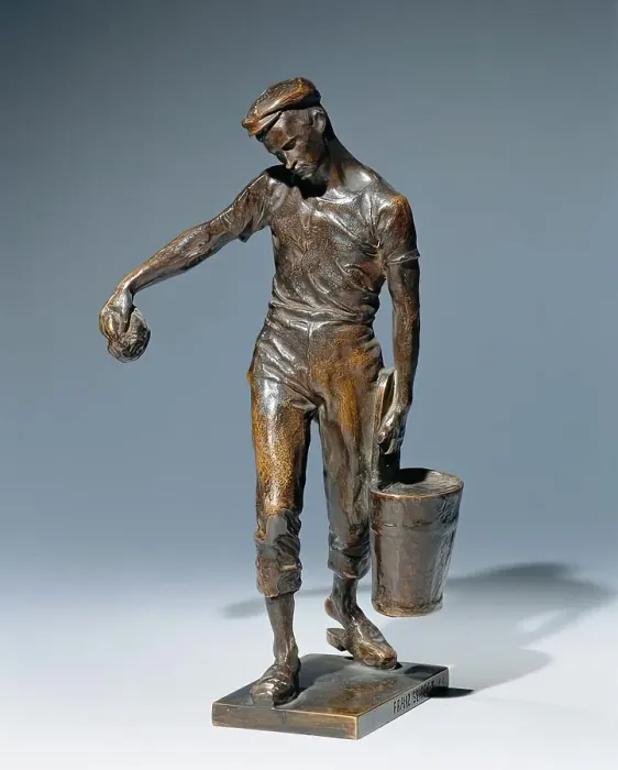 Framed Print : Water carrier, 1909. Creator: Franz Seifert Framed Print : Water carrier, 1909. Creator: Franz Seifert