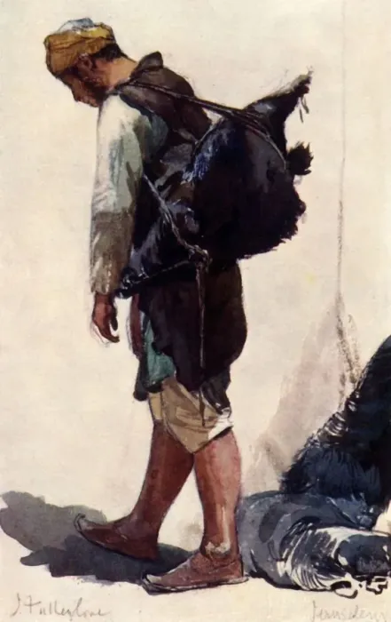 Framed Print : Water-Carrier (Standing Figure), 1902. Creator: John Fulleylove Framed Print : Water-Carrier (Standing Figure), 1902. Creator: John Fulleylove