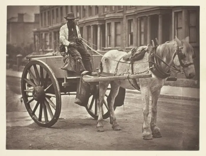 Framed Print : The Water-Cart, 1881. Creator: John Thomson Framed Print : The Water-Cart, 1881. Creator: John Thomson