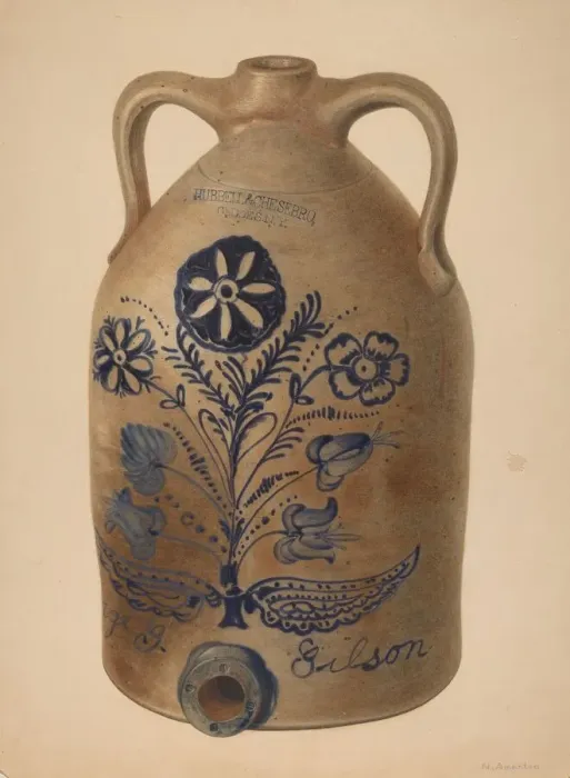 Framed Print : Water or Cider Jug, c. 1939. Creator: Nicholas Amantea Framed Print : Water or Cider Jug, c. 1939. Creator: Nicholas Amantea