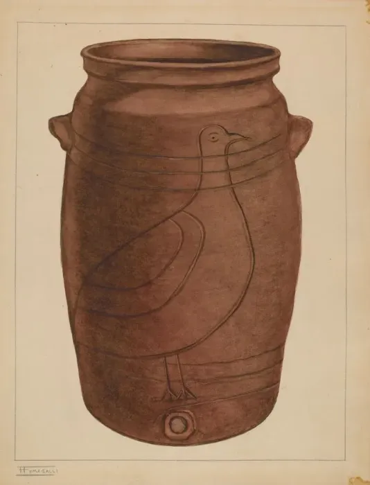 Framed Print : Water Cooler, c. 1937. Creator: Frank Fumagalli Framed Print : Water Cooler, c. 1937. Creator: Frank Fumagalli