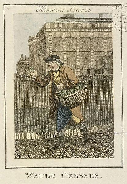 Water Cresses, Cries of London, 1804