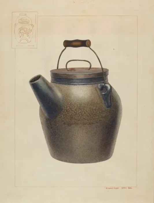 Framed Print : Water Crock, c. 1938. Creator: Vincent P. Rosel Framed Print : Water Crock, c. 1938. Creator: Vincent P. Rosel