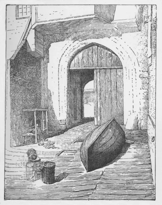 Framed Print : The Water Gate, New Palace Yard, c1897. Artist: William Patten Framed Print : The Water Gate, New Palace Yard, c1897. Artist: William Patten