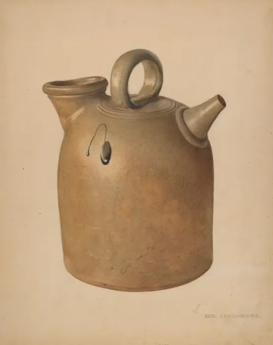 Framed Print : Water Jug, c. 1938. Creator: George Loughridge Framed Print : Water Jug, c. 1938. Creator: George Loughridge